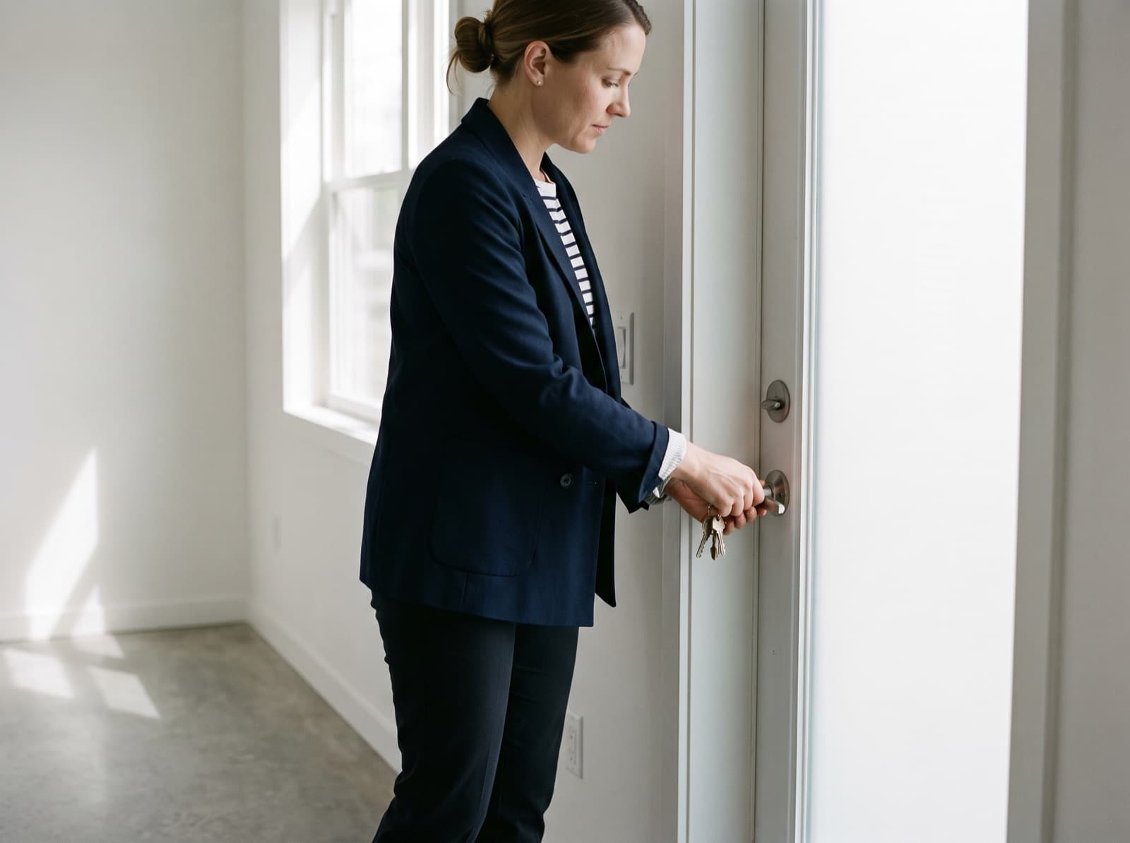 Real estate professional at work
